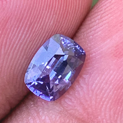 Natural Unheated Color Change Sapphire Rectangular Cushion 1.16 Ct Certified Loose Gemstone From Sri Lanka