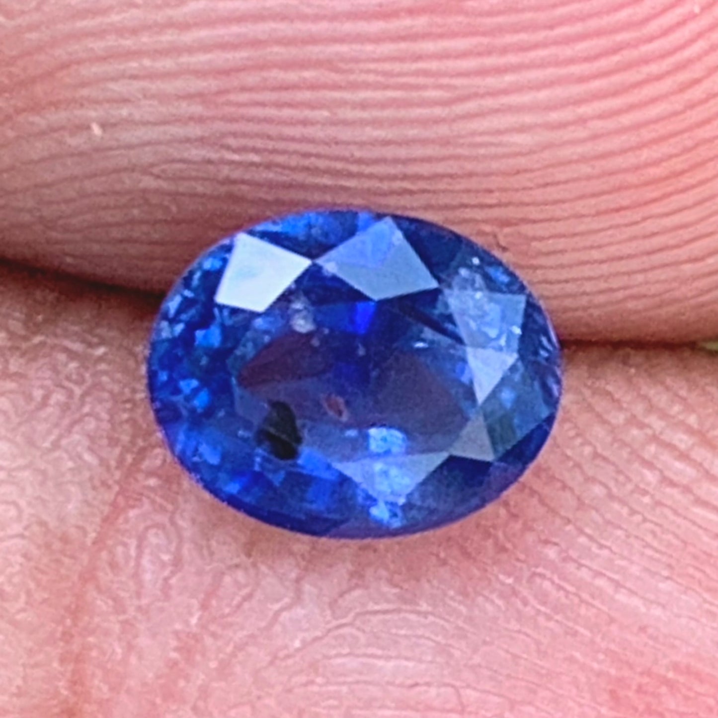 Unheated Blue Sapphire Certified Oval 1.09 Ct Natural Loose Gemstone