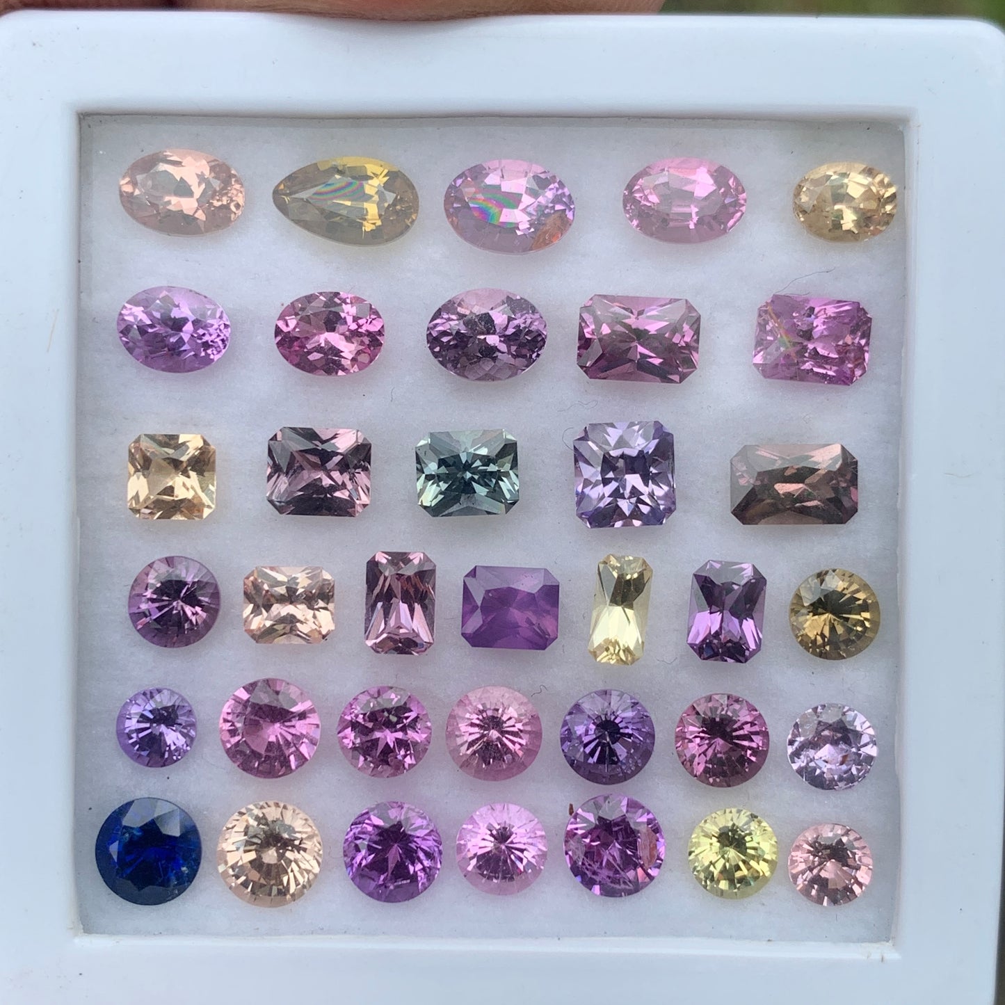 Sapphire Multicolor Natural Heated Only Loose Gemstone Parcel 20.46 Ct / 36 Gemstones From Sri Lanka