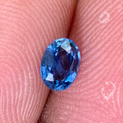 Blue Sapphire Oval 0.49 Ct Heated Only Natural Loose Gemstone For Jewelry Making
