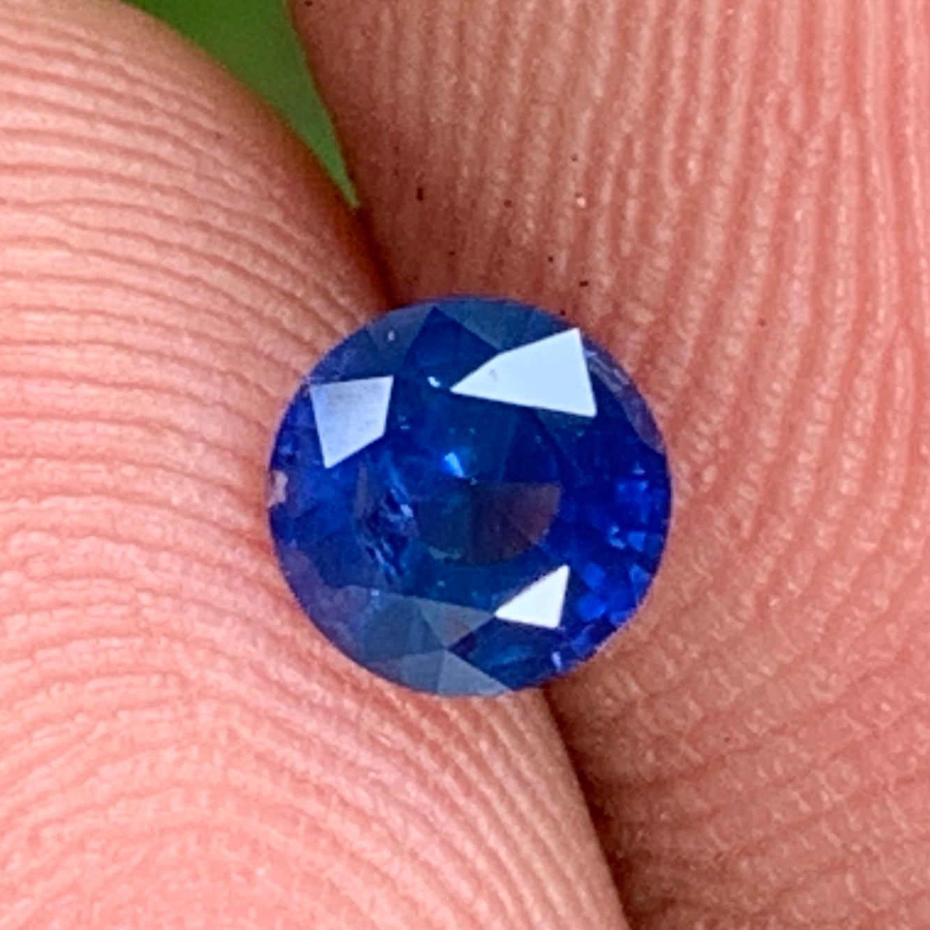 Blue Sapphire 4.8 mm Round 0.55 Ct Natural Loose Gemstone For Jewelry Making