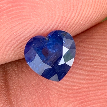 Blue Sapphire Heart 1.11 Ct Natural Loose Gemstone For Jewelry Making 💎✨