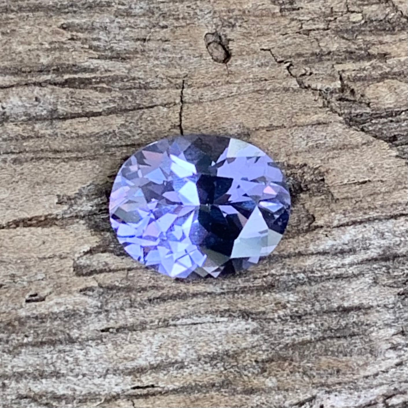 Bluish Purple Spinel Oval 0.94 Ct Natural Unheated Loose Gemstone for Jewelry Making
