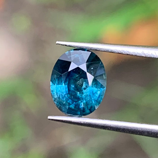 Teal Blue Sapphire Oval 0.98 Ct Natural Loose Gemstone For Jewelry Making 💎✨