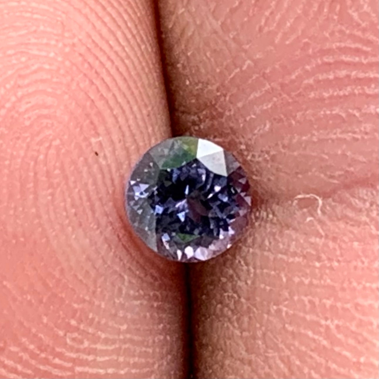 Lavender Spinel Flower Cut Round 4.75 mm / 0.56 Ct Natural Loose Gemstone from Sri Lanka
