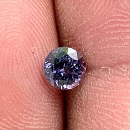 Lavender Spinel Flower Cut Round 4.75 mm / 0.56 Ct Natural Loose Gemstone from Sri Lanka