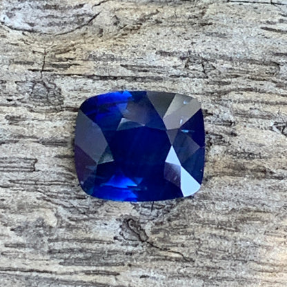 Blue Sapphire Rectangular Cushion Heated Only 2.50 Ct Natural Loose Gemstone for Jewelry Making