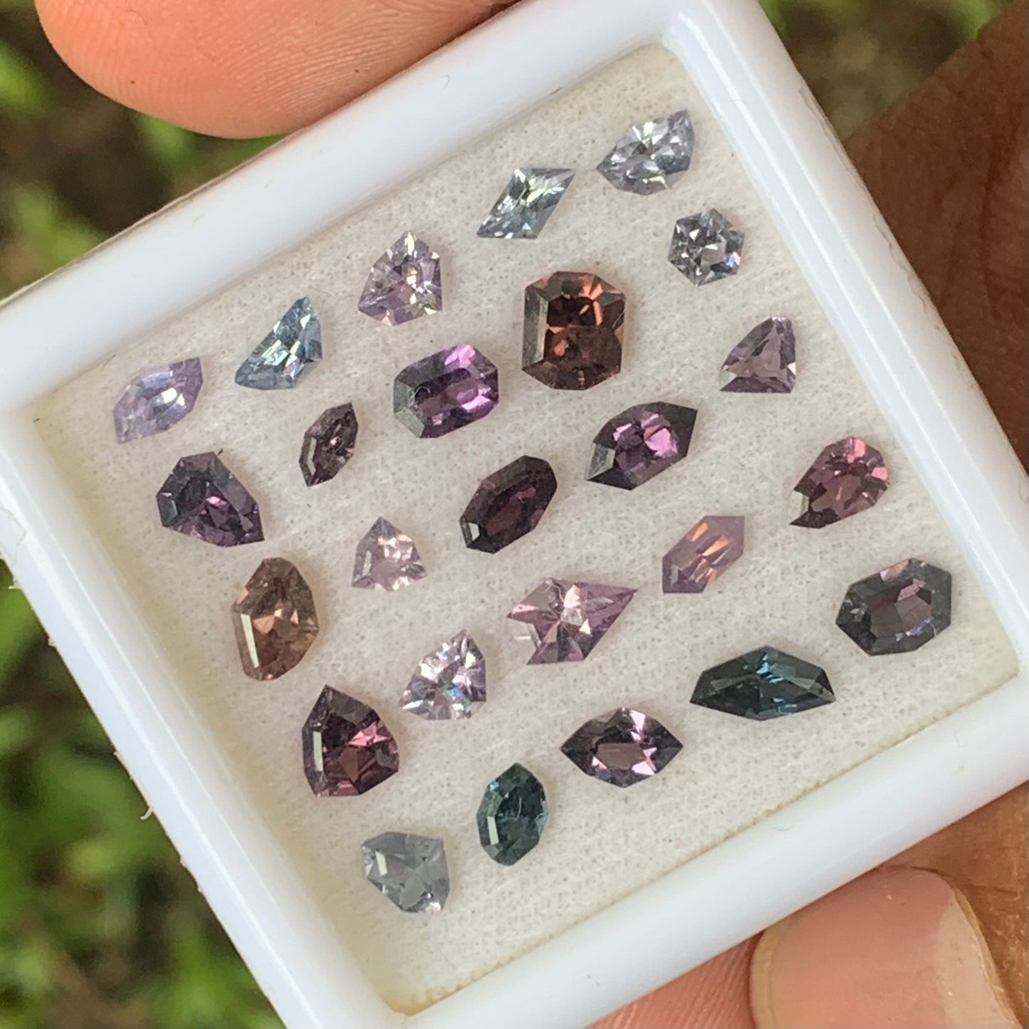 Multicolor Spinel Geometric Shape Natural Loose Gemstone Parcel 5.47 Ct / 25 Gemstones From Sri Lanka