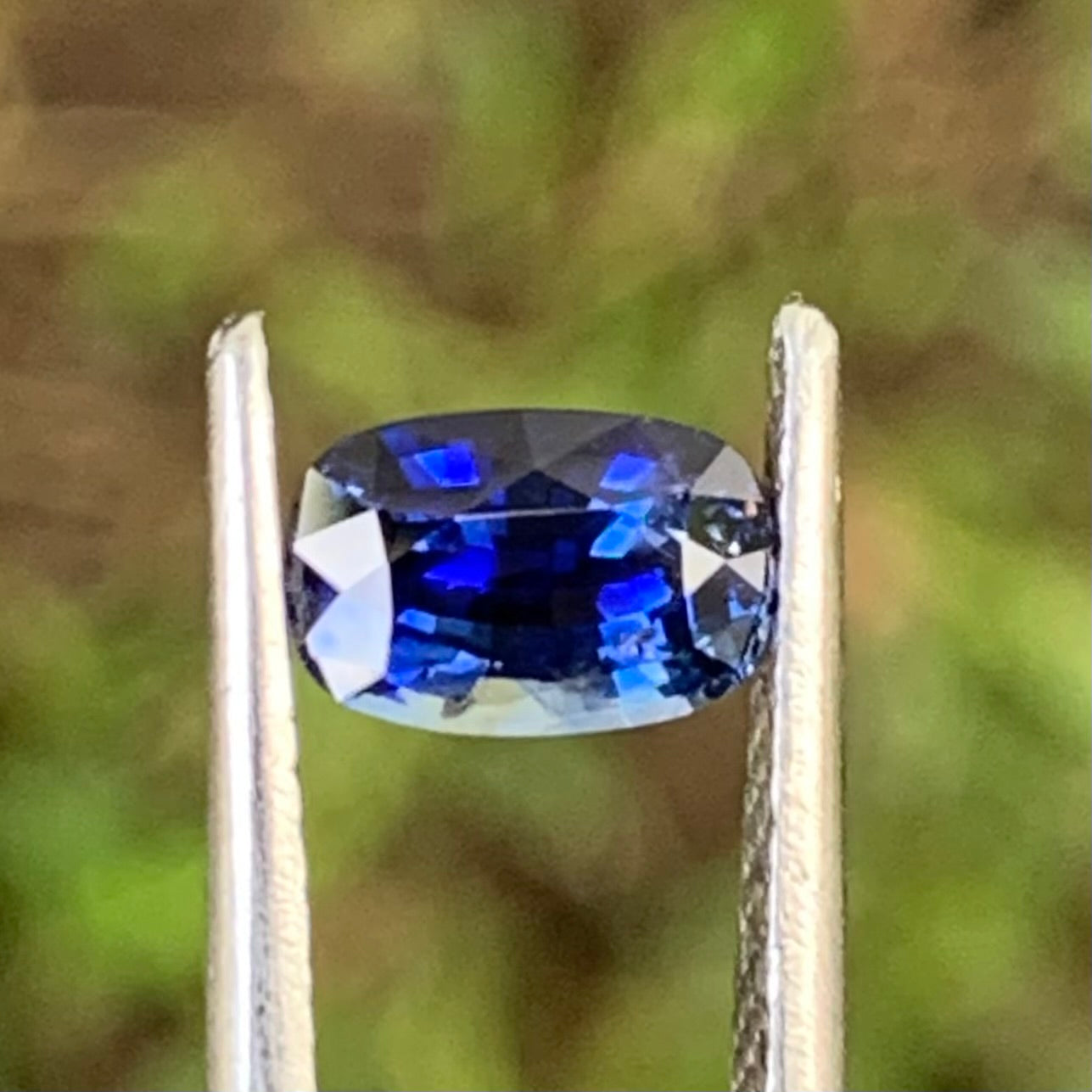 Blue Sapphire Rectangular Cushion 0.9 Ct Heated Only Natural Loose Gemstone For Jewelry Making