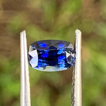 Blue Sapphire Rectangular Cushion 0.9 Ct Heated Only Natural Loose Gemstone For Jewelry Making
