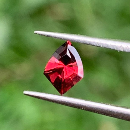 Red Garnet Shield 0.35 Ct Natural Loose Gemstone For Jewelry Making 💎✨