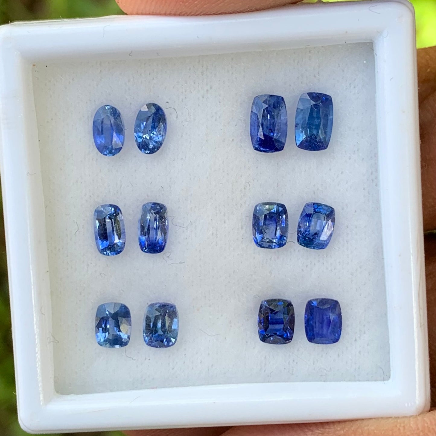 Blue Sapphire Heated Only 6 Pairs 4.6 Ct Natural Loose Gemstones For Earrings