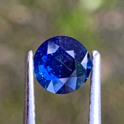 Blue Sapphire 5.7 mm Round Heated Only 0.69 Ct Natural Loose Gemstone