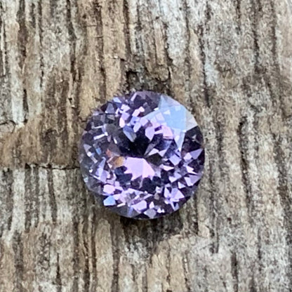 Purple Spinel 5.3 mm Round Fancy Flower Cut 0.65 Ct Loose Gem Stone from Sri Lanka
