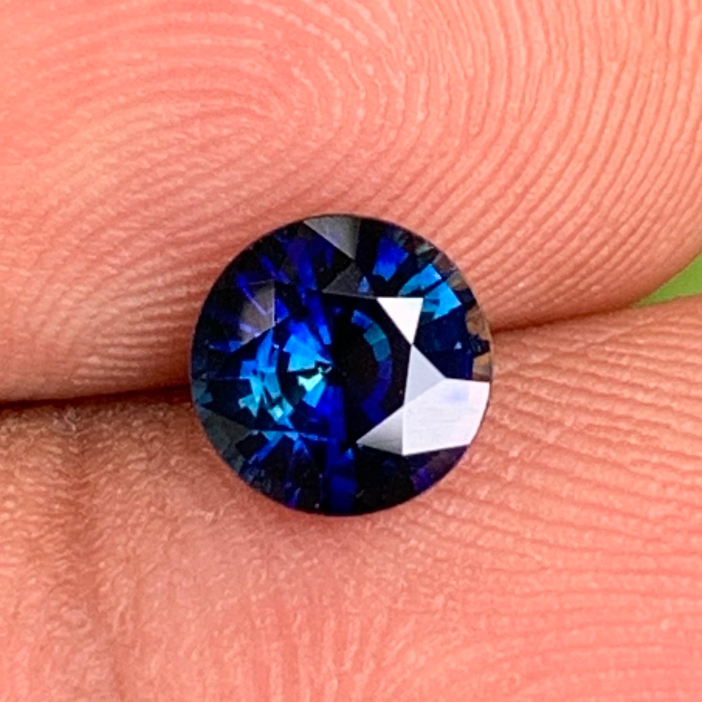 Blue Sapphire 6.5 mm Round Heated Only 1.30 Ct Natural Loose Gemstone for Jewelry Making