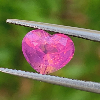 Unheated Pink Sapphire Heart 1.72 Ct Natural Loose Gemstone