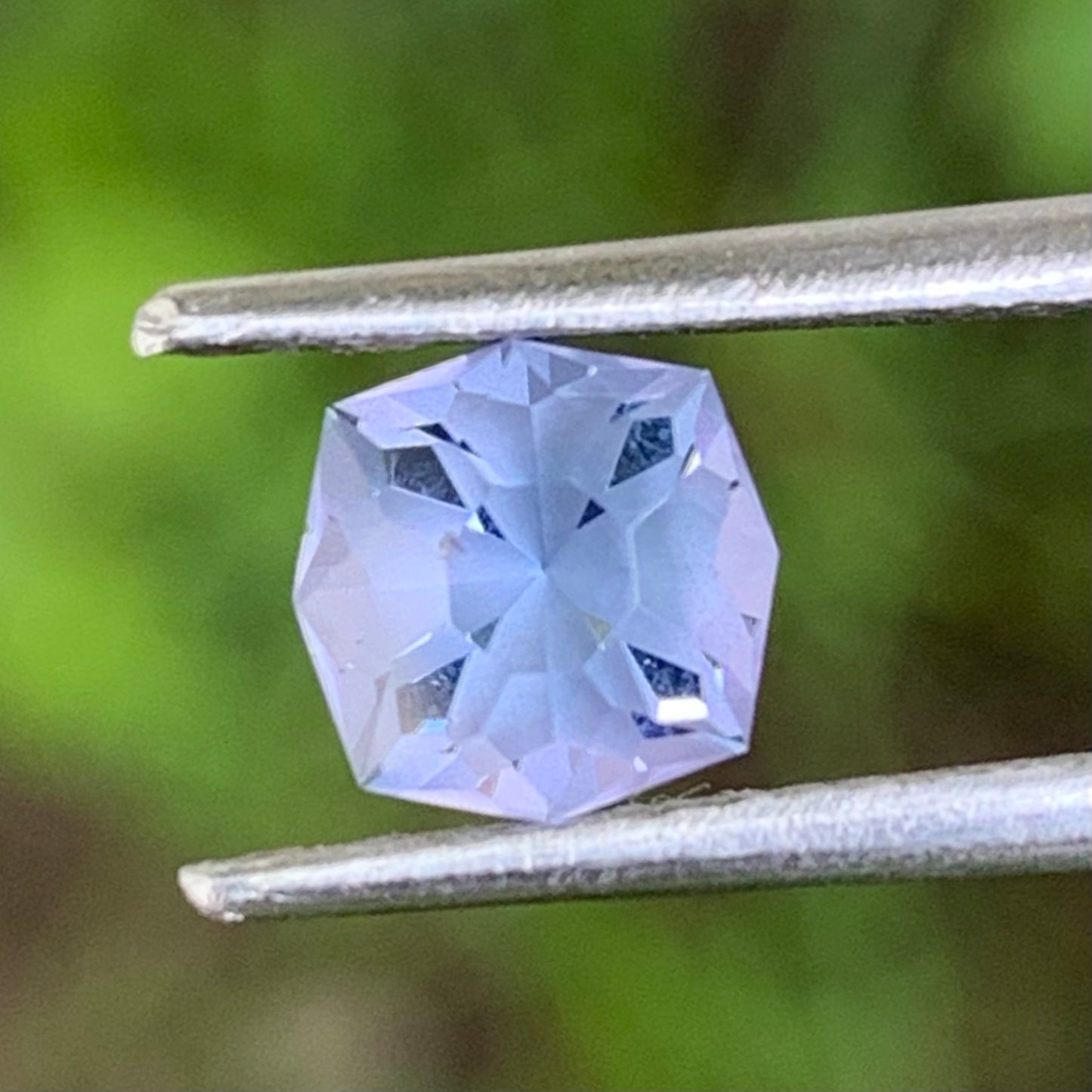 Grayish Blue Spinel Octagonal Flower 1.10 Ct Creative Cut Loose Gemstone