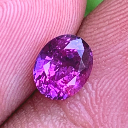 Bicolor Sapphire Oval Pink & Purple 1.31 Ct Heated Only Natural Loose Gemstone