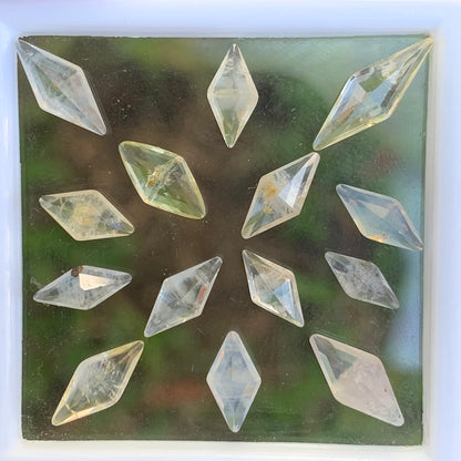 Salt and Pepper Sapphire & Yellow Sapphire Crystal Kites Wholesale Parcel of 8.71 Ct / 14 Stones Natural Unheated Loose Gemstones