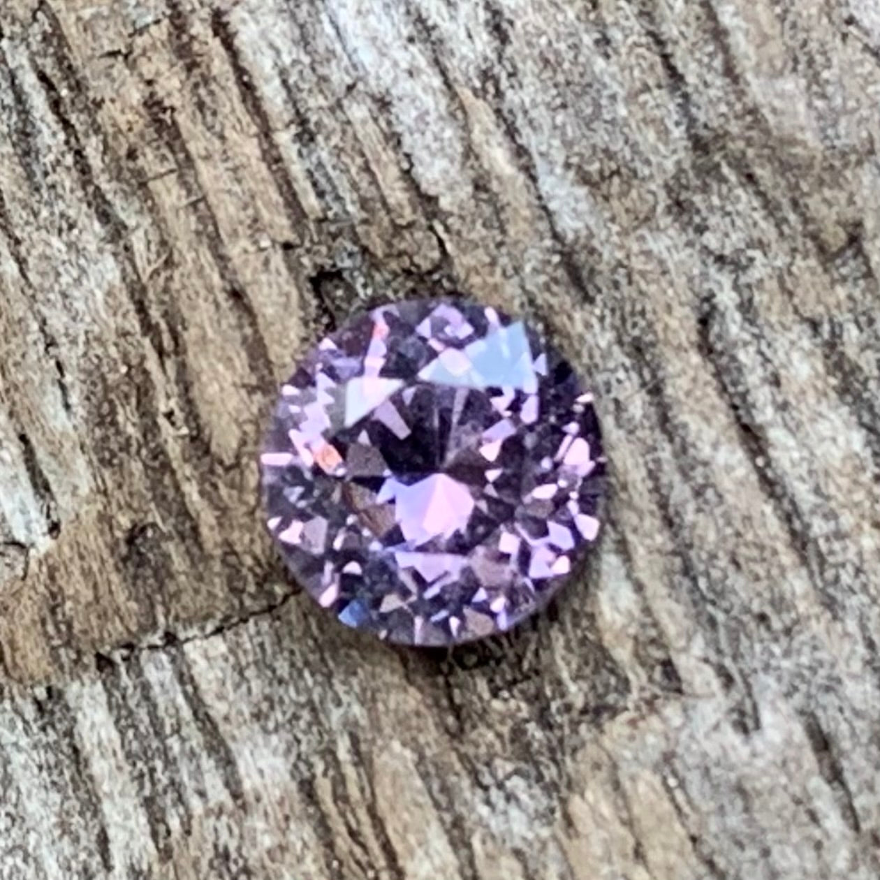 Purple Spinel 4.6 mm Round Fancy Flower Cut 0.4 Ct Loose Gem Stone From Sri Lanka