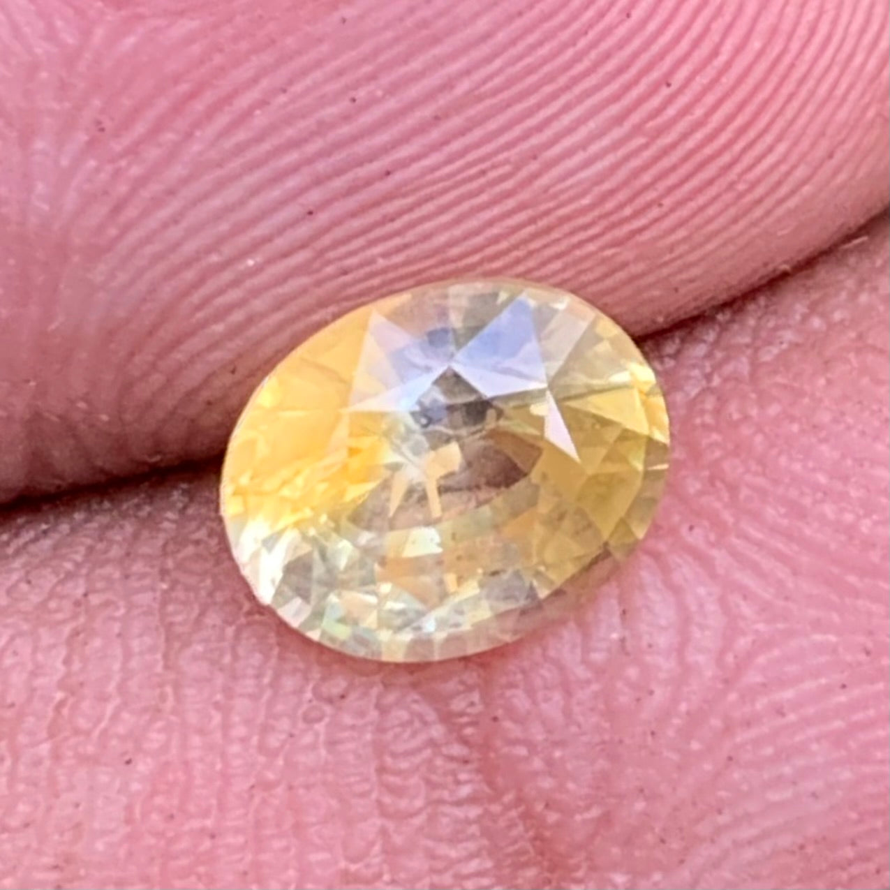 Yellow Sapphire Oval 1.32 Ct Natural Loose Gemstone For Jewelry Making
