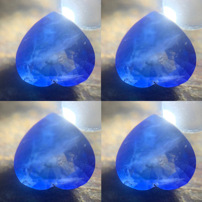 Blue Sapphire Heart 1.11 Ct Natural Loose Gemstone For Jewelry Making 💎✨