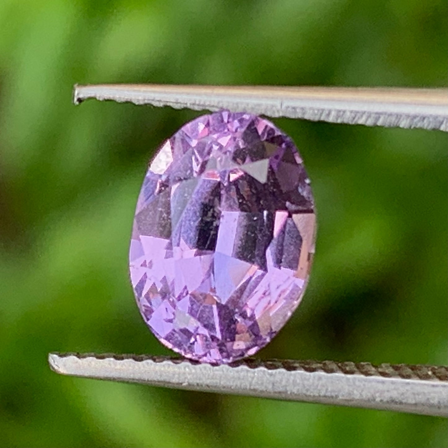 Violet Spinel Certified Oval 1.68 Ct Natural Loose Gemstone