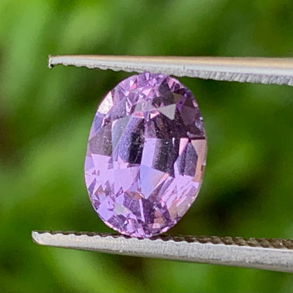 Violet Spinel Certified Oval 1.68 Ct Natural Loose Gemstone