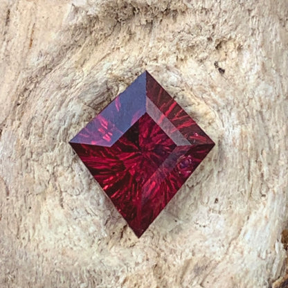 Red Garnet Concave Fantasy Cut 1.35 Ct Kite Natural Loose Gemstone