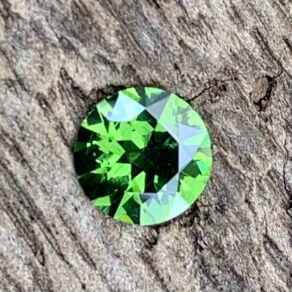 Green Zircon 5.2 mm Round 0.53 Ct Natural Loose Gemstone