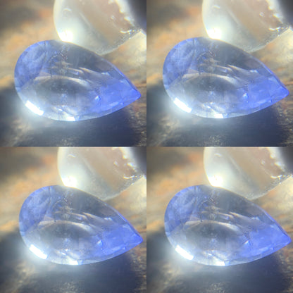 Blue Sapphire Pear 0.84 Ct Natural Loose Gemstone For Jewelry Making