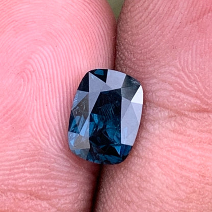 Teal Blue Spinel Rectangular Cushion 1.61 Ct Natural Loose Gemstone For Jewelry Making 💎✨