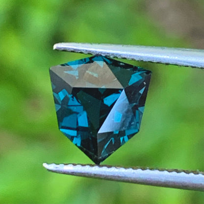 Teal Blue Spinel Shield 1.35 Ct Natural Loose Gemstone From Sri Lanka