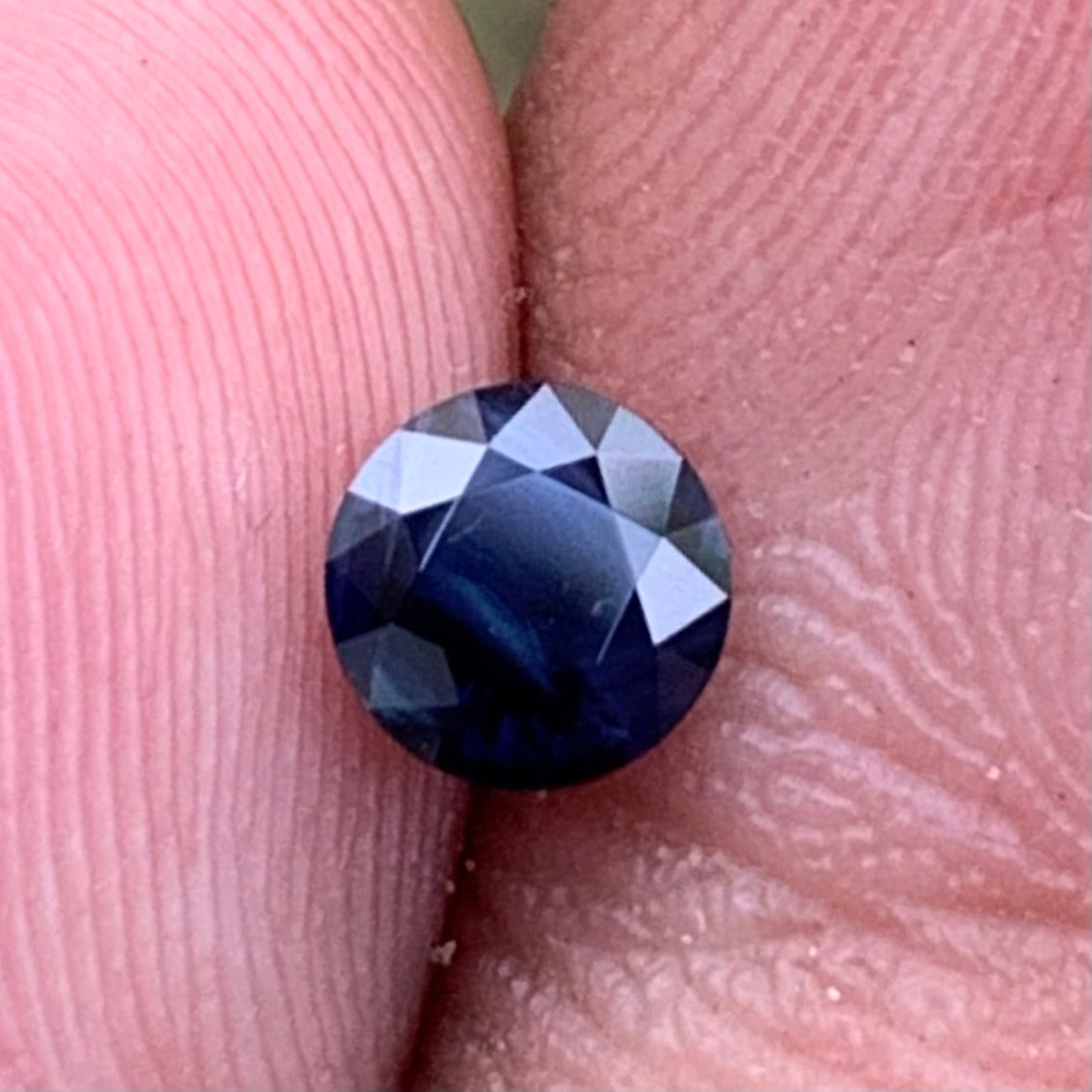 Milky Blue Sapphire Round Cut 0.55 Ct Natural Loose Gemstone For Jewelry Making 💎✨