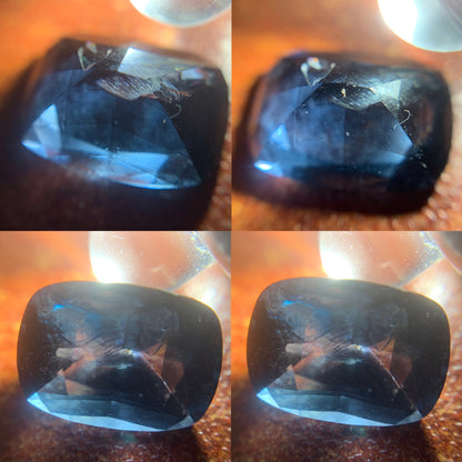 Teal Blue Spinel Rectangular Cushion 1.61 Ct Natural Loose Gemstone For Jewelry Making 💎✨