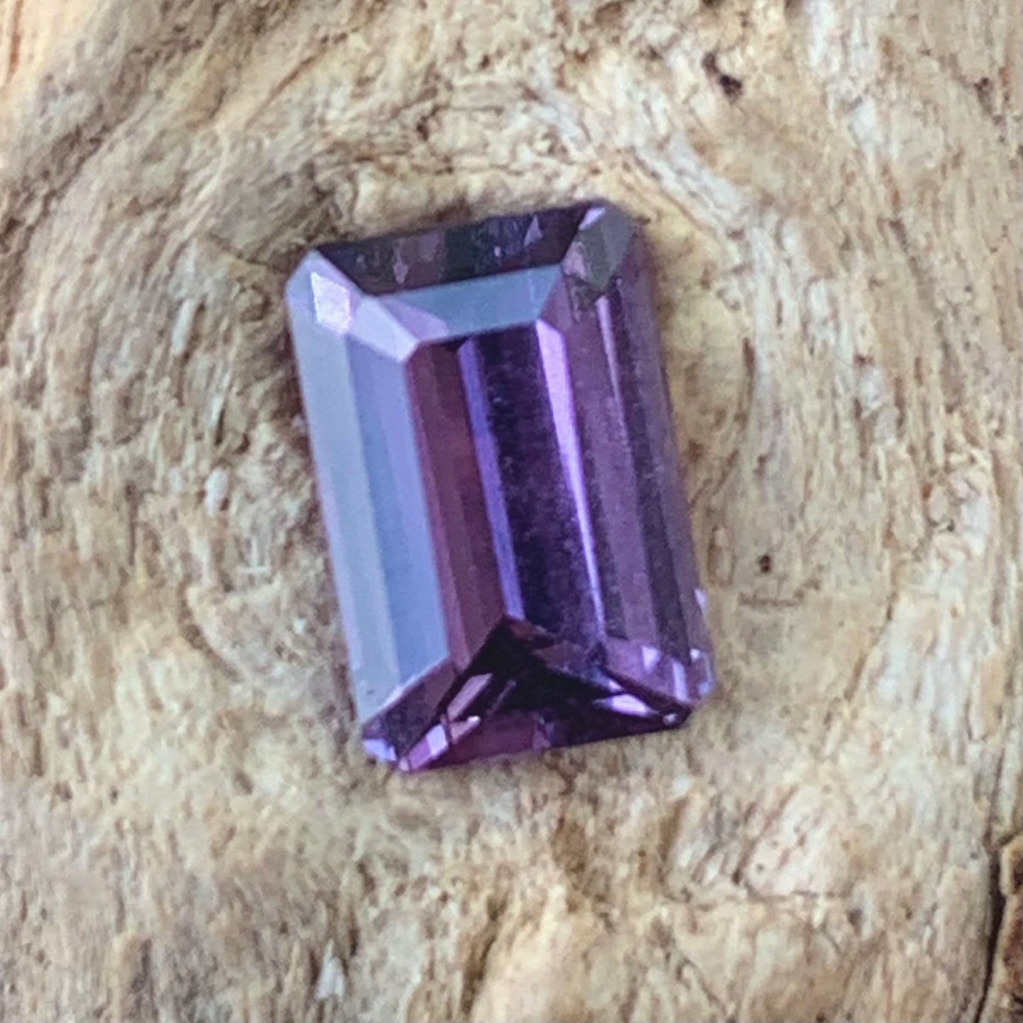 Unheated Violet Sapphire Certified Emerald Cut Octagon 1.51 Ct Natural Loose Gemstone