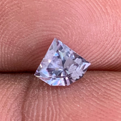 Lavender Spinel Fancy Geometric Shape Modified Trillion 0.9 Ct Natural Loose Gemstone From Sri Lanka