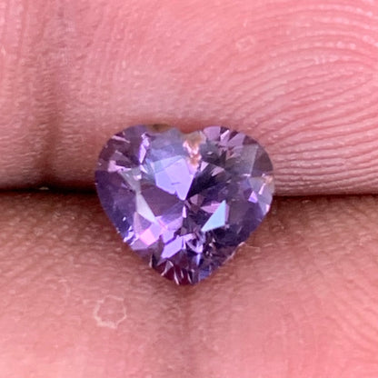 Lavender Spinel Heart 1.20 Ct Natural Loose Gemstone For Center Stone