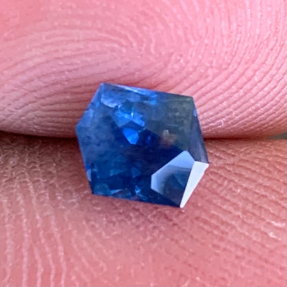 Blue Sapphire Modified Hexagon Heated Only 0.83 Ct Natural Loose Gemstone
