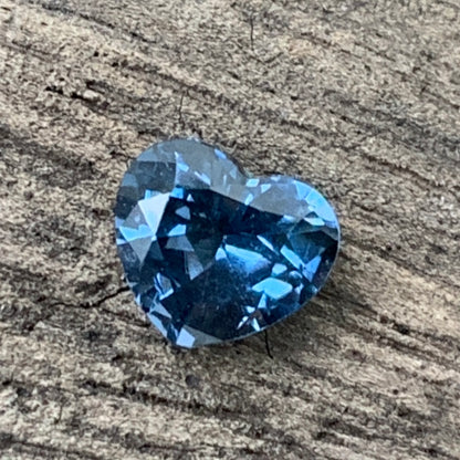 Teal Blue Spinel Heart 1 Ct Natural Loose Gemstone