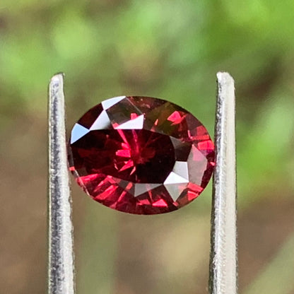 Red Garnet Oval 1.19 Ct Natural Loose Gemstone from Sri Lanka