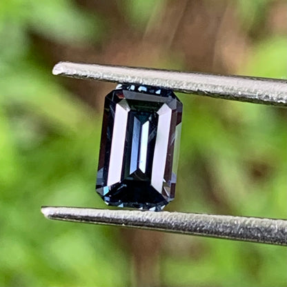 Teal Blue Spinel Emerald Cut Octagon 7.05 mm / 1 Ct Natural Loose Gemstone For Jewelry Making