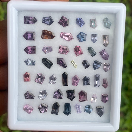 Spinel Bullets Multicolor Natural Loose Gemstone Parcel at Wholesale Price 19.52 Ct / 47 Stones