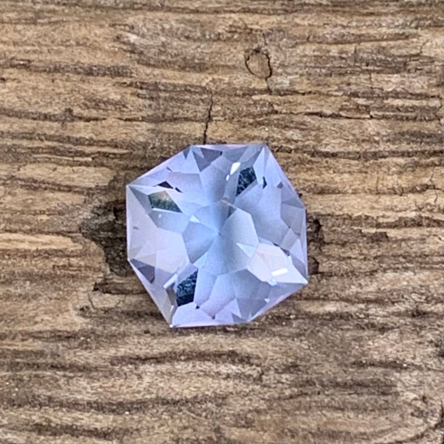 Grayish Blue Spinel Octagonal Flower 1.10 Ct Creative Cut Loose Gemstone
