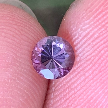 Lavender Spinel Flower Cut Round 5 mm / 0.6 Ct Natural Loose Gemstone From Sri Lanka