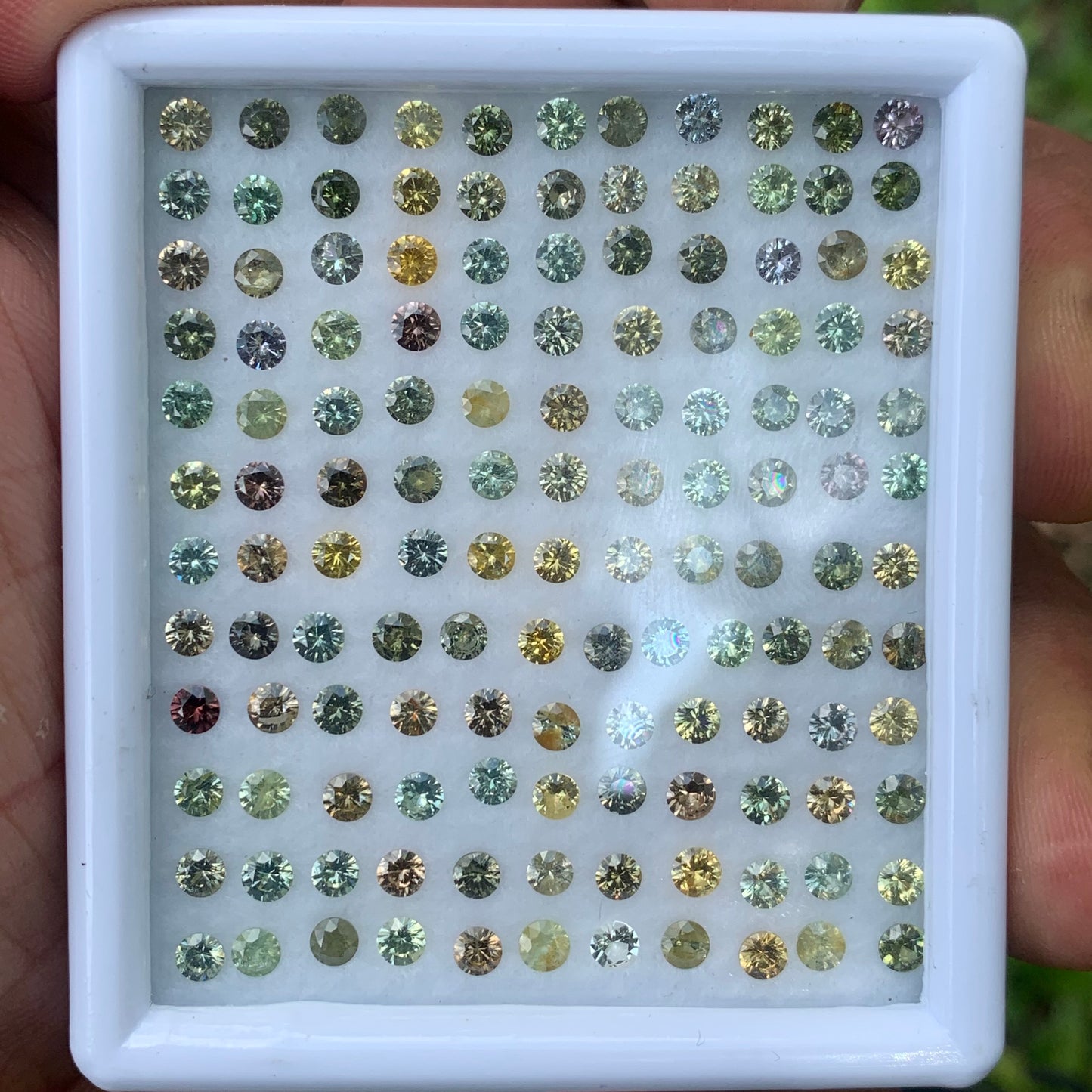 Zircon Rounds Wholesale Parcel of 134 Multi Color Natural Loose Gemstones 17.65  Ct