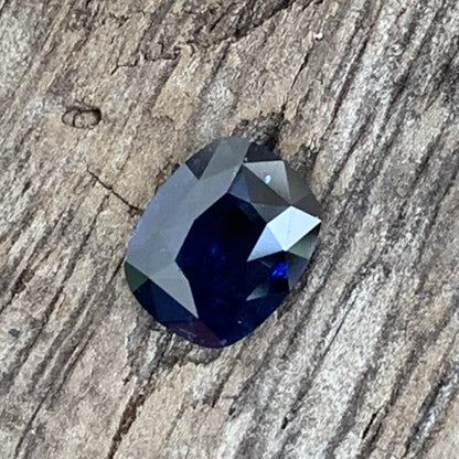 Natural Sapphire Deep Blue Loose Stone 0.95 Ct Rectangular Cushion Included Cheap Gemstone for Jewelry Making