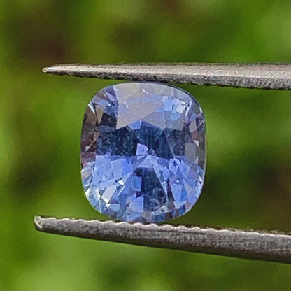 Unheated Blue Sapphire Certified Rectangular Cushion 1.13 Ct Natural Loose Gemstone