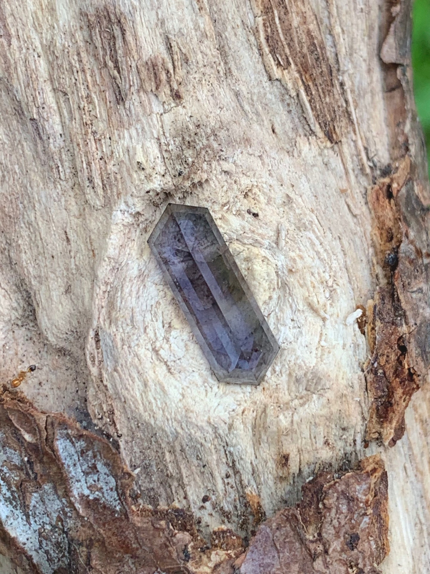 Gray Spinel Rose Cut Elongated Hexagon 1.35 Ct Ethically Sourced Loose Gemstone