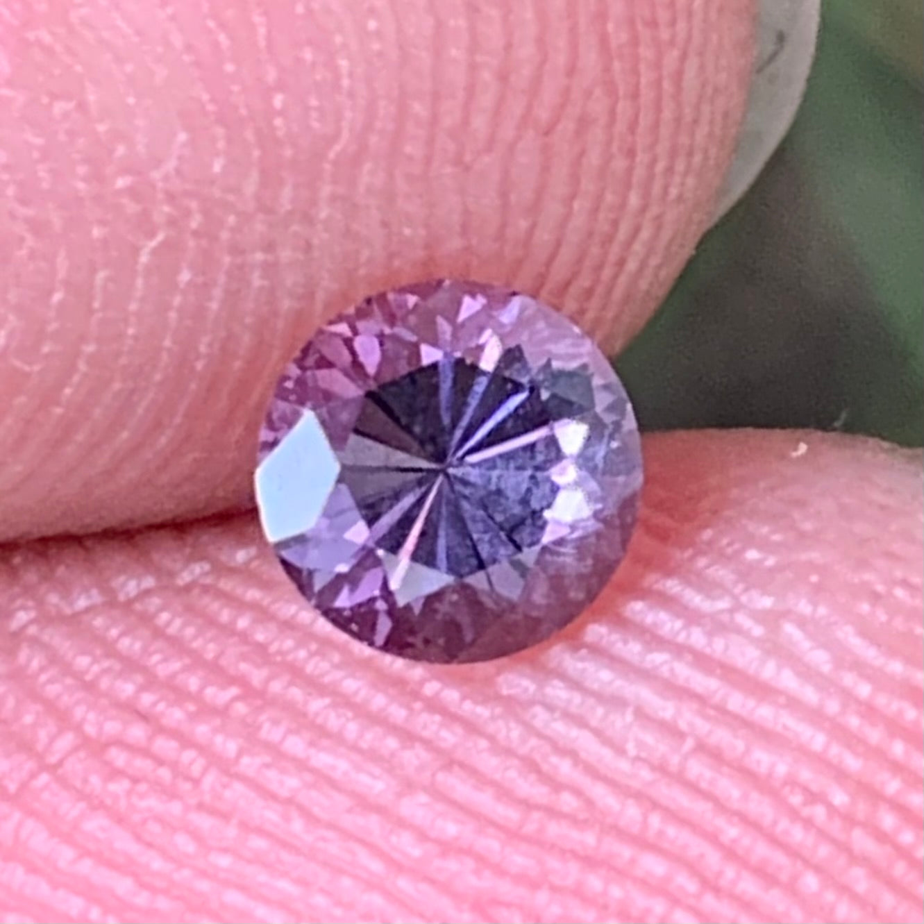 Lavender Spinel Flower Cut Round 5 mm / 0.6 Ct Natural Loose Gemstone From Sri Lanka